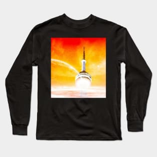 CN Tower-Toronto-Available As Art Prints-Mugs,Cases,Duvets,T Shirts,Stickers,etc Long Sleeve T-Shirt
